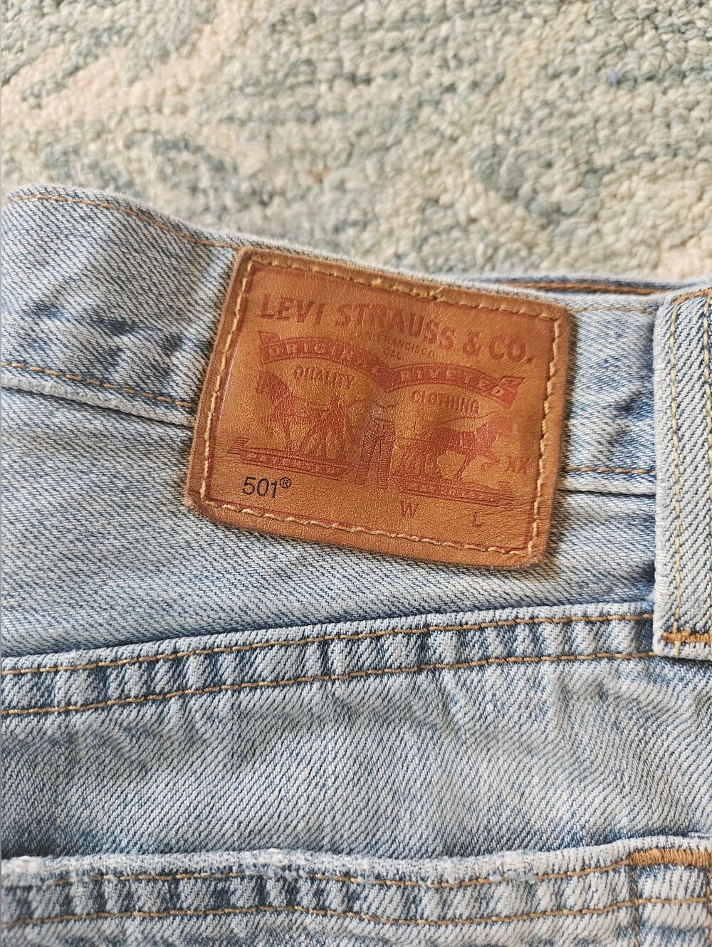 Vintage Levis 501 Denim Jean Shorts 27 (25)